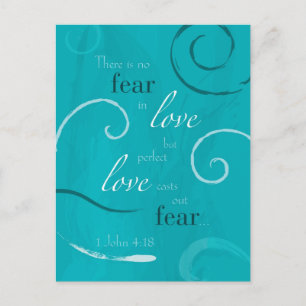 1 John 4:18 Briefkaart