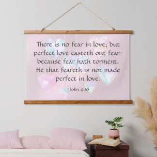 1 John 4:18 Hangend Wandkleed