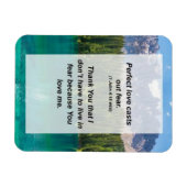 1 John 4:18 Perfect love casts out fear Magneet (Horizontaal)