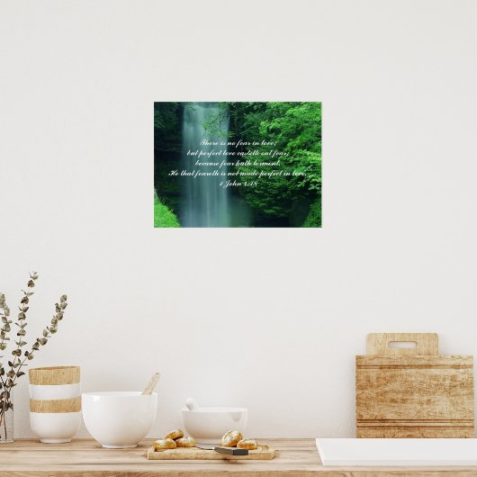 1 John 4:18 Poster (Keuken)