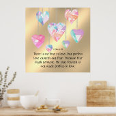 1 John 4:18 Poster (Keuken)