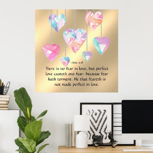 1 John 4:18 Poster (Thuiskantoor)