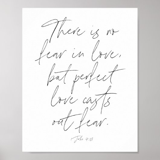 1 John 4:18 Script Poster (Voorkant)