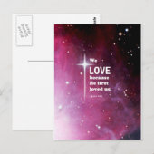 1 John 4:19 Briefkaart (Voorkant / Achterkant)