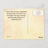 1 John 4:19 We houden van hem omdat hij ons eerst  Briefkaart (Achterkant)