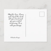 1 John 4:19 We love beerce He first loved us Briefkaart (Achterkant)