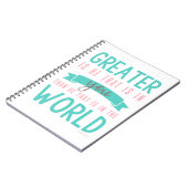 1 John 4:4 Bijbel Verse Christelijk Notitieboek (Linkerzijde)