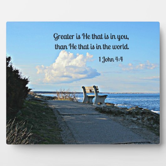 1 John 4:4 Fotoplaat (Voorkant)