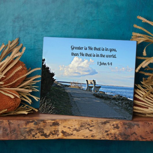 1 John 4:4 Fotoplaat (Zijkant)