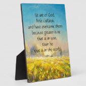 1 John 4:4 Fotoplaat (Zijkant)