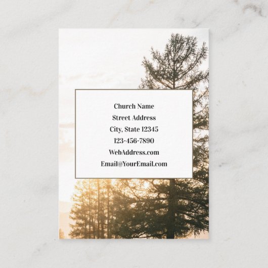 1 John 4:4 Greater is He in You Church Event Visitekaartje (Achterkant)