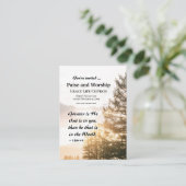 1 John 4:4 Greater is He in You Church Event Visitekaartje (Staand voorkant)