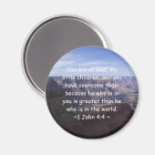 1 John 4:4 Magneet (Voorkant / Achterkant)