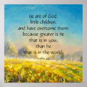 1 John 4:4 Poster (Voorkant)