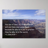 1 John 4:4 Poster (Voorkant)