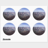 1 John 4:4 Ronde Sticker (Vel)