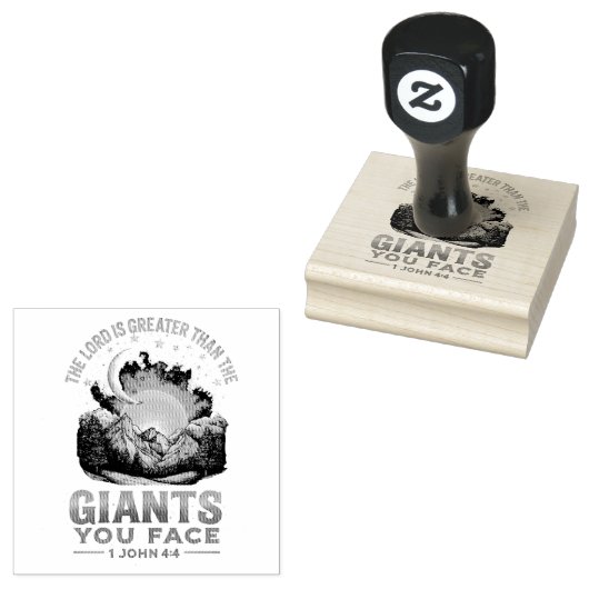 1 John 4:4 Rubberstempel (Gestempeld)