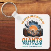 1 John 4:4 Sleutelhanger (Voorkant)