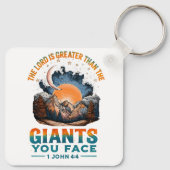 1 John 4:4 Sleutelhanger (Achterkant)