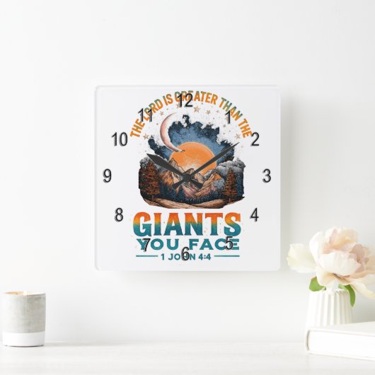 1 John 4:4 Vierkante Klok (Huis)