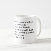 1 John 4:7-8 - Van elkaar houden Mok (Voorkant rechts)