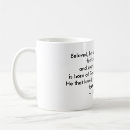 1 John 4:7-8 - Van elkaar houden Mok