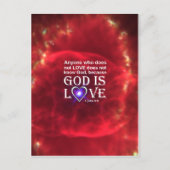 1 John 4:8 Briefkaart (Voorkant)