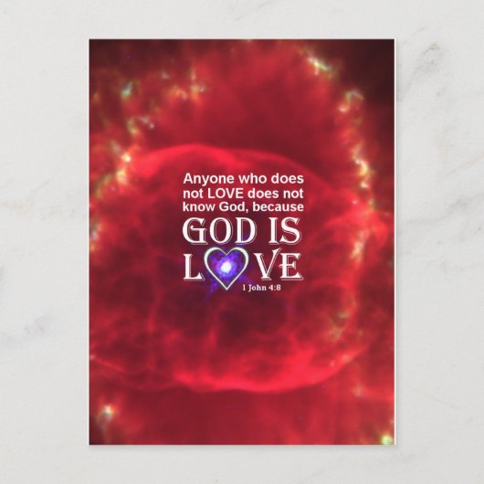 1 John 4:8 Briefkaart (Voorkant)
