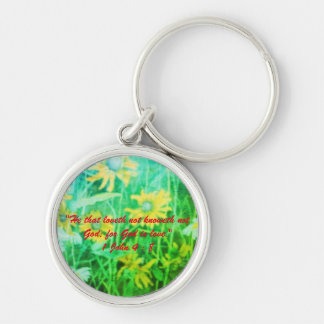 1 John 4:8 "—voor God is liefde." Sleutel Effecten Sleutelhanger