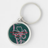 1 John 4:8 "—voor God is liefde." Sleutel Effecten Sleutelhanger (Voorkant)