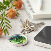 1 John 4:8 "—voor God is liefde." Sleutel Effecten Sleutelhanger (Zijkant)