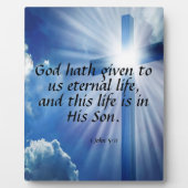 1 John 5:11 Fotoplaat (Voorkant)