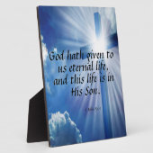 1 John 5:11 Fotoplaat (Zijkant)