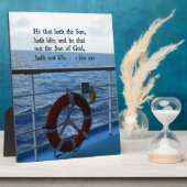 1 John 5:12 Hij die door de Zoon, het leven van de Fotoplaat (Zijkant)