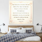 1 John 5:14-15 Canvas Afdruk (Insitu (Slaapkamer))