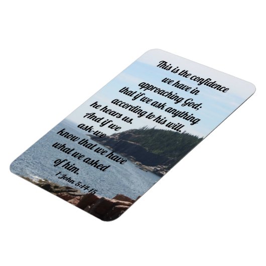 1 John 5:14-15 Magneet (Linkerzijde)