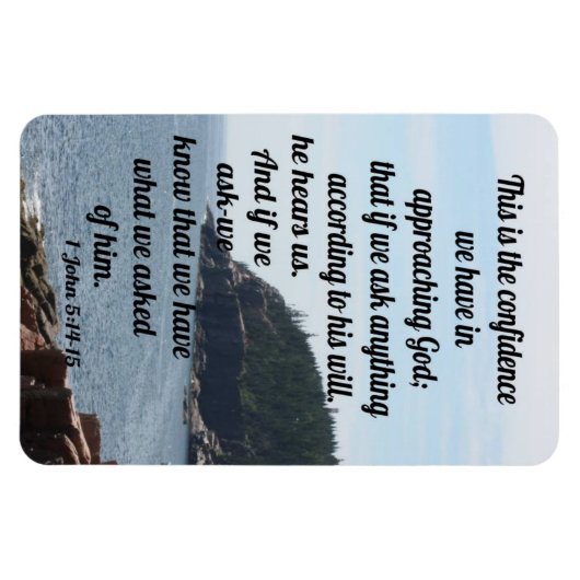 1 John 5:14-15 Magneet (Horizontaal)