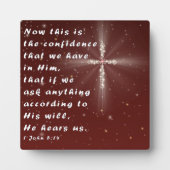 1 John 5:14 Fotoplaat (Voorkant)