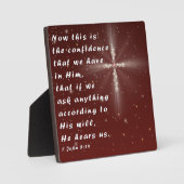 1 John 5:14 Fotoplaat (Voorkant)