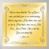1 John 5:20 Poster (Voorkant)
