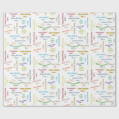 1 juli, cadeaupapier voor thuisdag (Vlak)