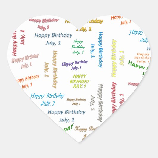 1 juli Sticker (Voorkant)