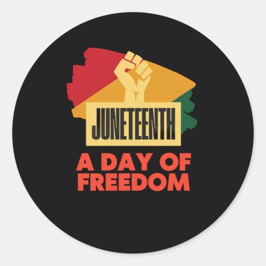 1 juni ronde sticker (Voorkant)