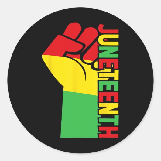 1 juni ronde sticker (Voorkant)