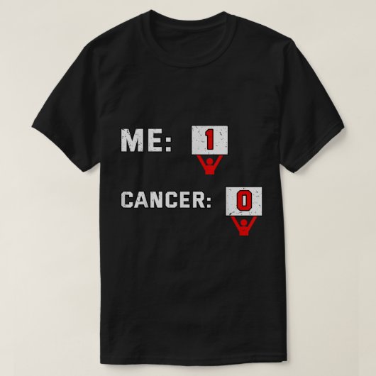 1 Kanker 0 Shirt Chemotherapeut Fighting Chemo G (Design voorkant)