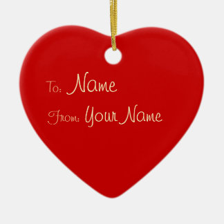 1 KANT / DIY ~ Gift Label Ornament Hart / 3x2.8