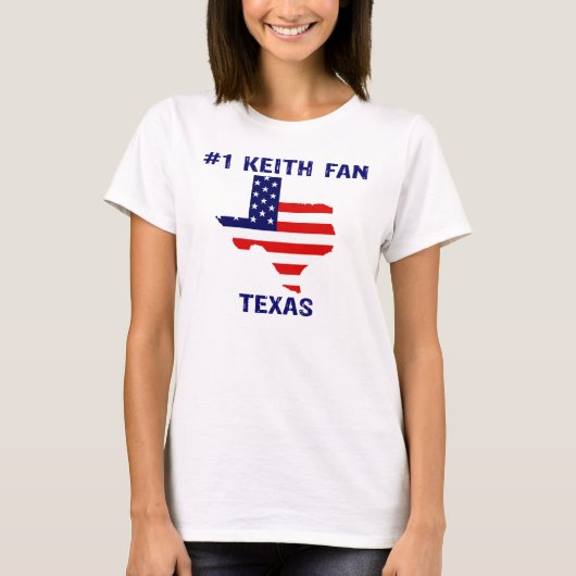 #1 KEITH FAN TEXAS T-SHIRT (Voorkant)