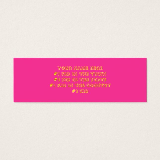 #1 kind kaart (Voorkant)