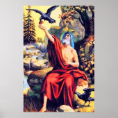 1 Kings 17 God stuurt voedsel naar het Elijah post Poster (Voorkant)