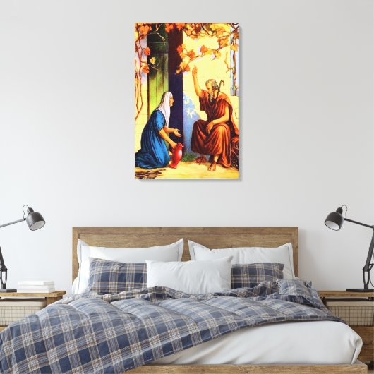 1 Kings 17 God verstrekt voor een Schaduw Canvas (Insitu (Slaapkamer))